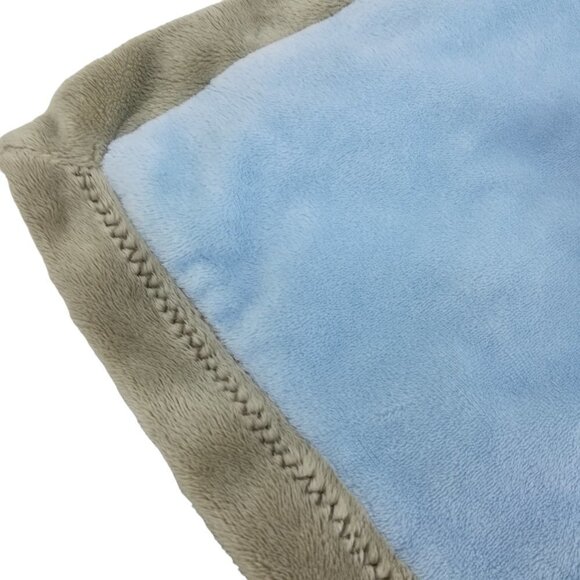 Carters Puppy Dog Mommy Loves Me Embroidered Lovey Lovie Security Blanket Blue - Picture 3 of 6
